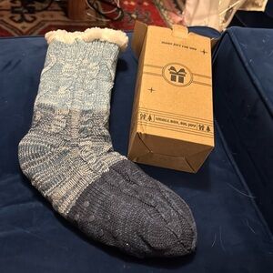 NIB fluffy socks with traction pads